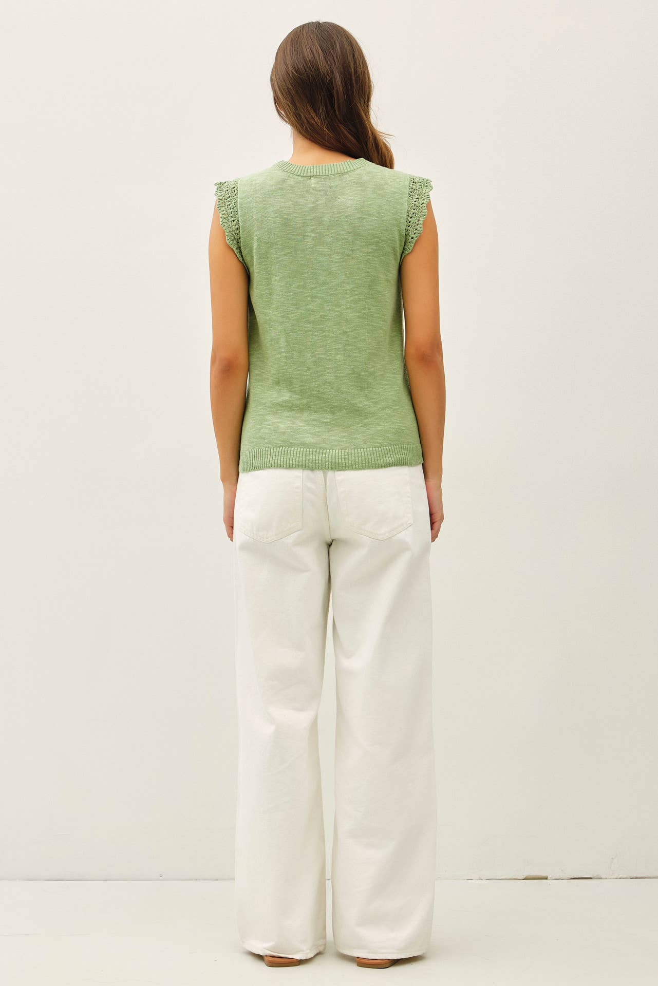 Applemint Capped Sleeve Top