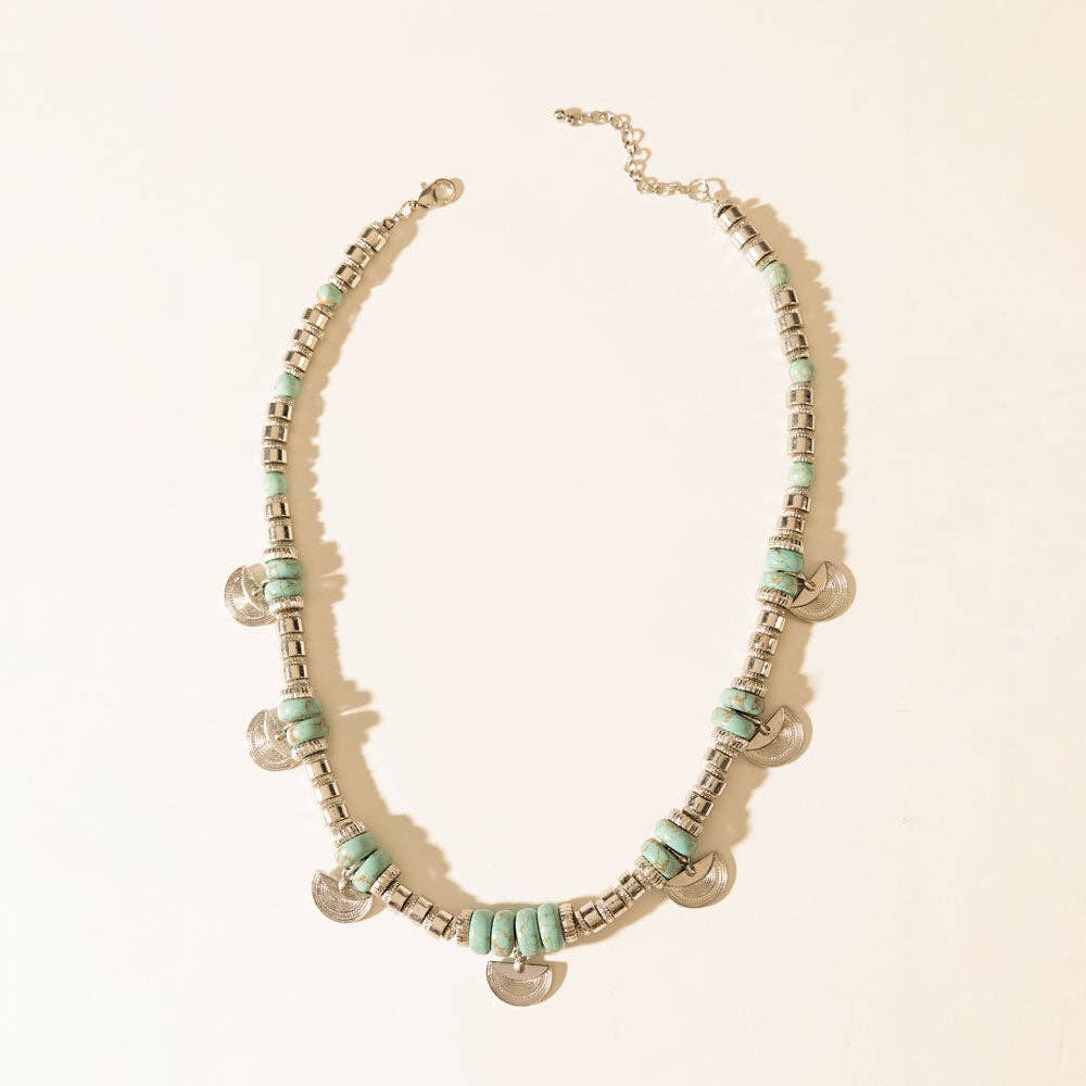 Santa Fe Moon Medallion Necklace