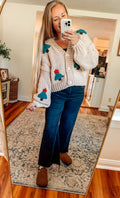 O Christmas Tree 3D Appliqué Cardigan