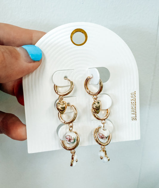 The Girly Trio Dangle Earring Set