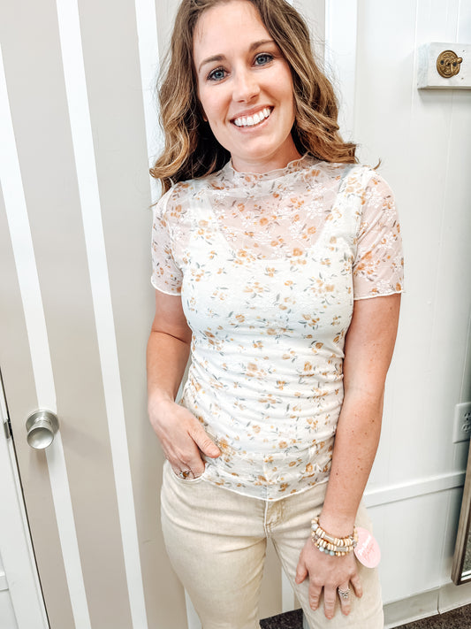 Bloom Baby Bloom Mesh Top (2 Colors)