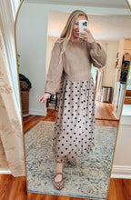 Pretty in Polka Dots Long Sleeve Midi Dress