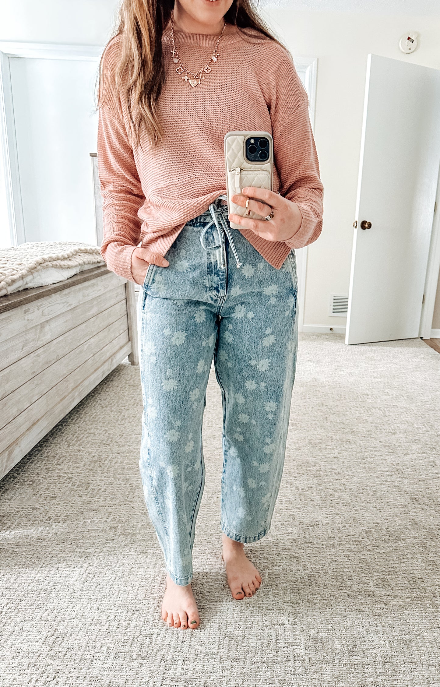 Dandelion Washed Drawstring Jeans