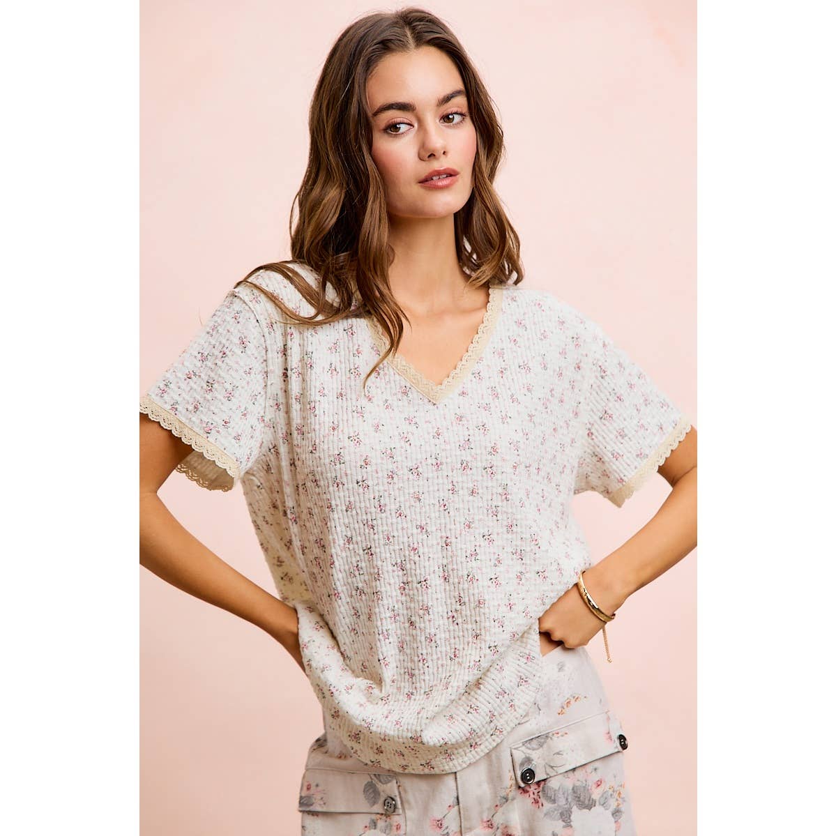 Kissed by Petals Textured Top (S-XL)