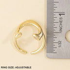 Polished Horseshoe Wrap Open Ring