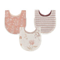 Violet Floral Cotton Baby Bib (3 Colors)