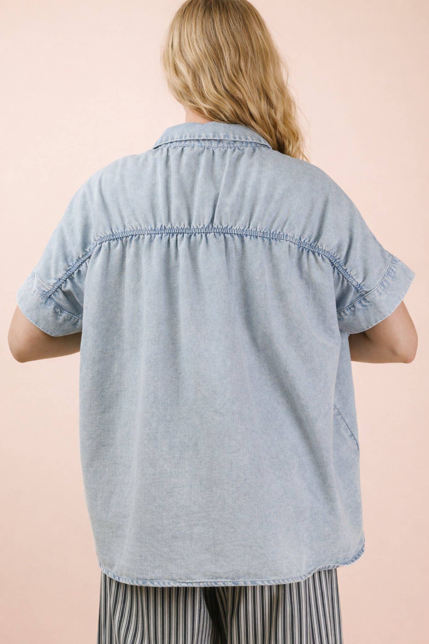 Cindy Chambray Button Up