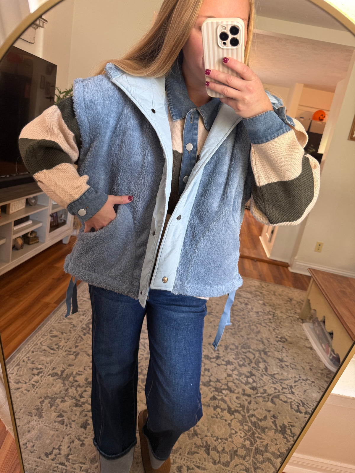 Covered in Sherpa Short Sleeve Vest