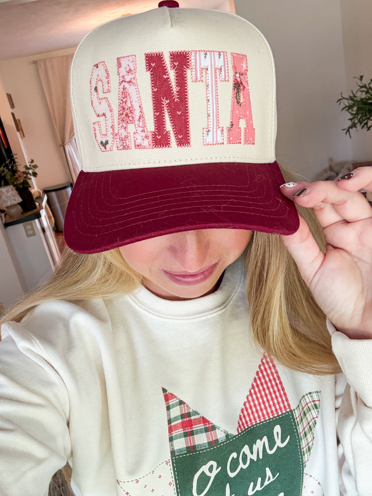 SANTA Embroidered Trucker Cap