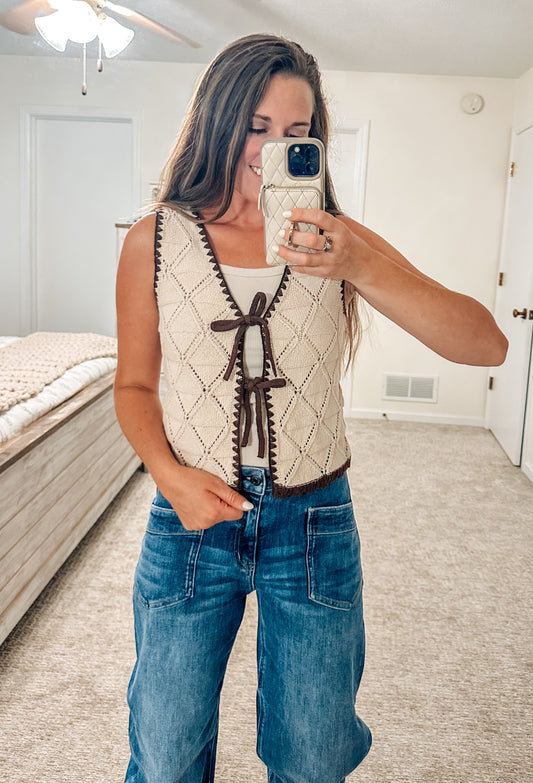 Keep it Western Crochet Knit Vest