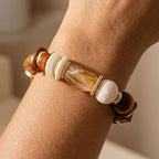 Chunky Wood Bead Bracelet