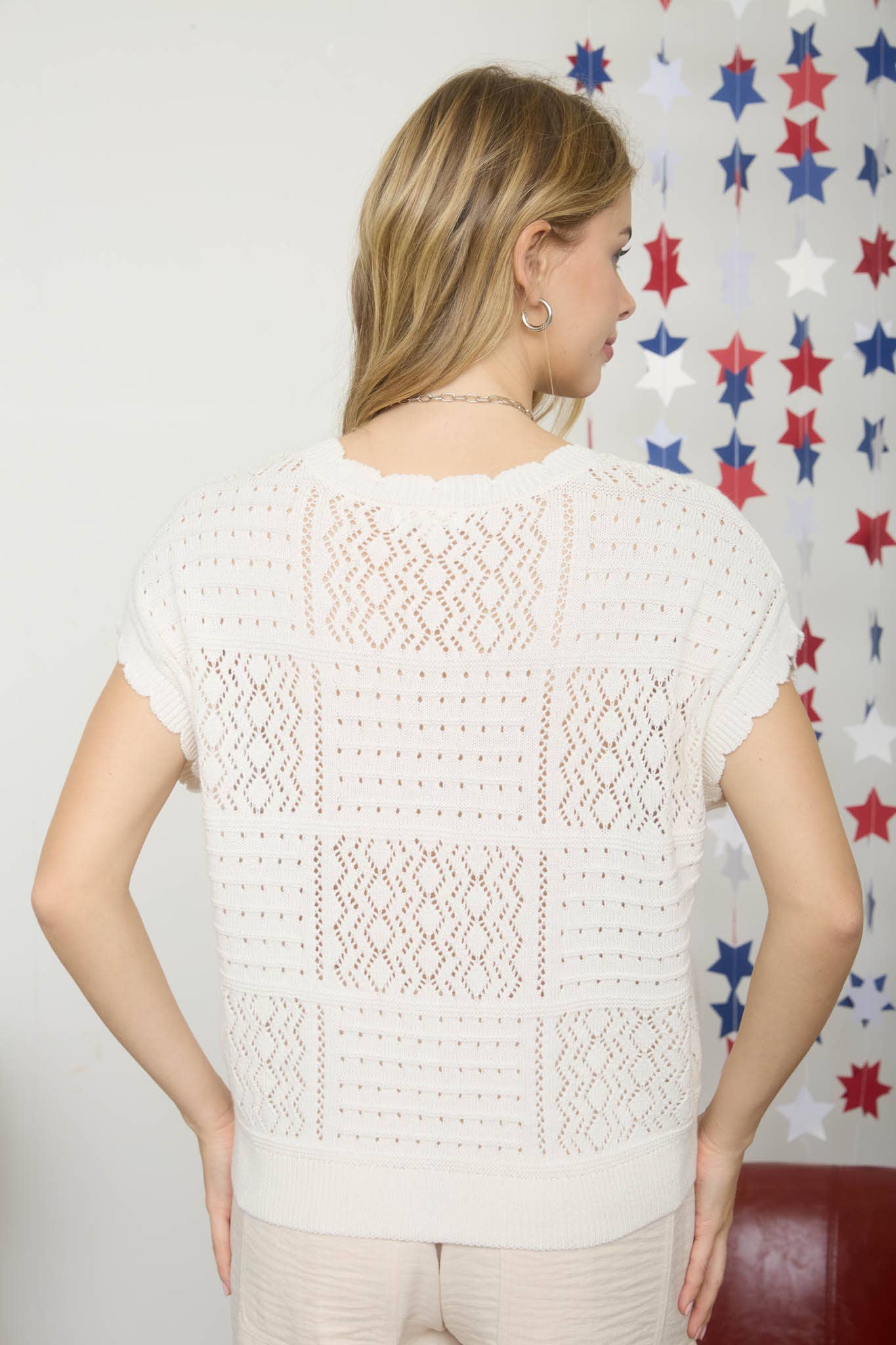 Sweet Stitch Scallop Cardigan