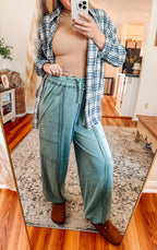 Vintage Wash Cargo Jogger Pants