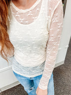 Here For Lace Top