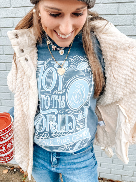 Joy To the World Graphic Long Sleeve S-2X