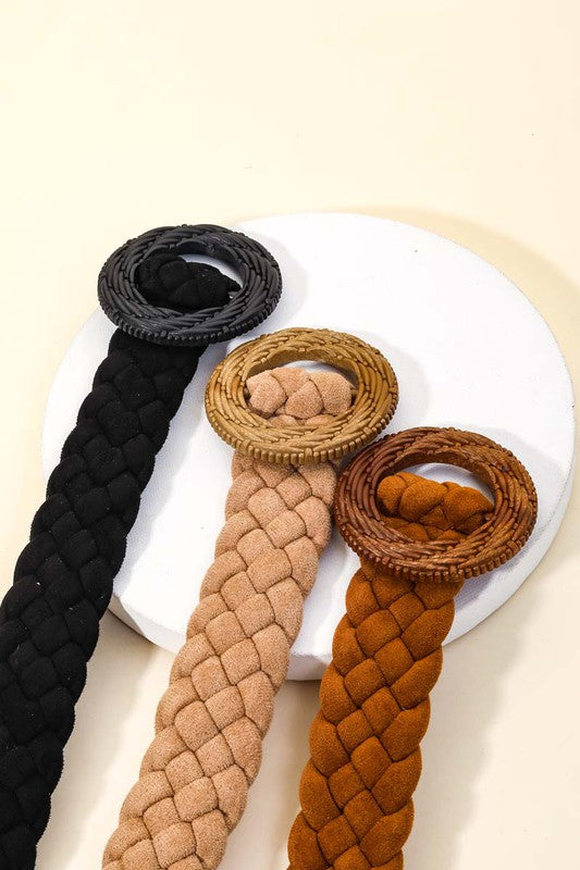 *Braided Circle Belt (3 Colors)