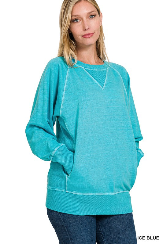 Turquoise Retreat Pullover