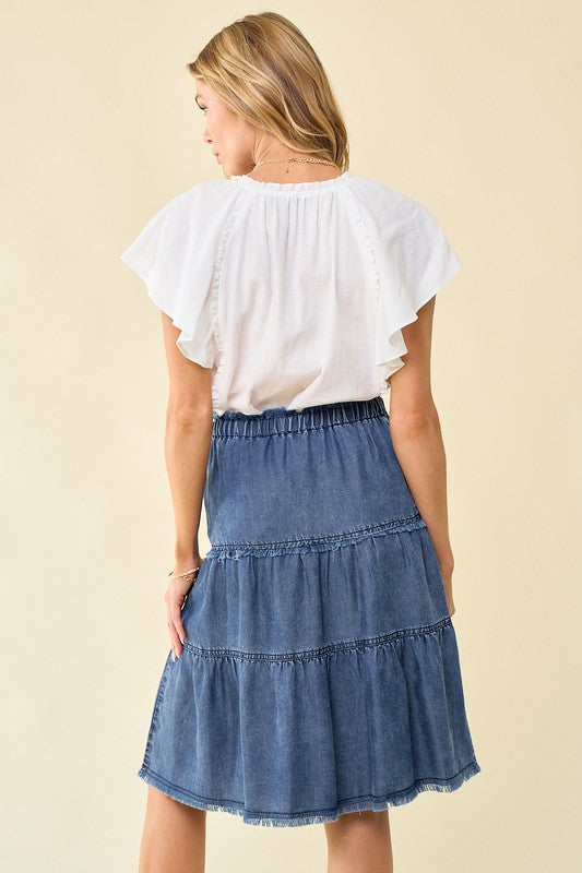 Found in Paradise Tiered Skirt