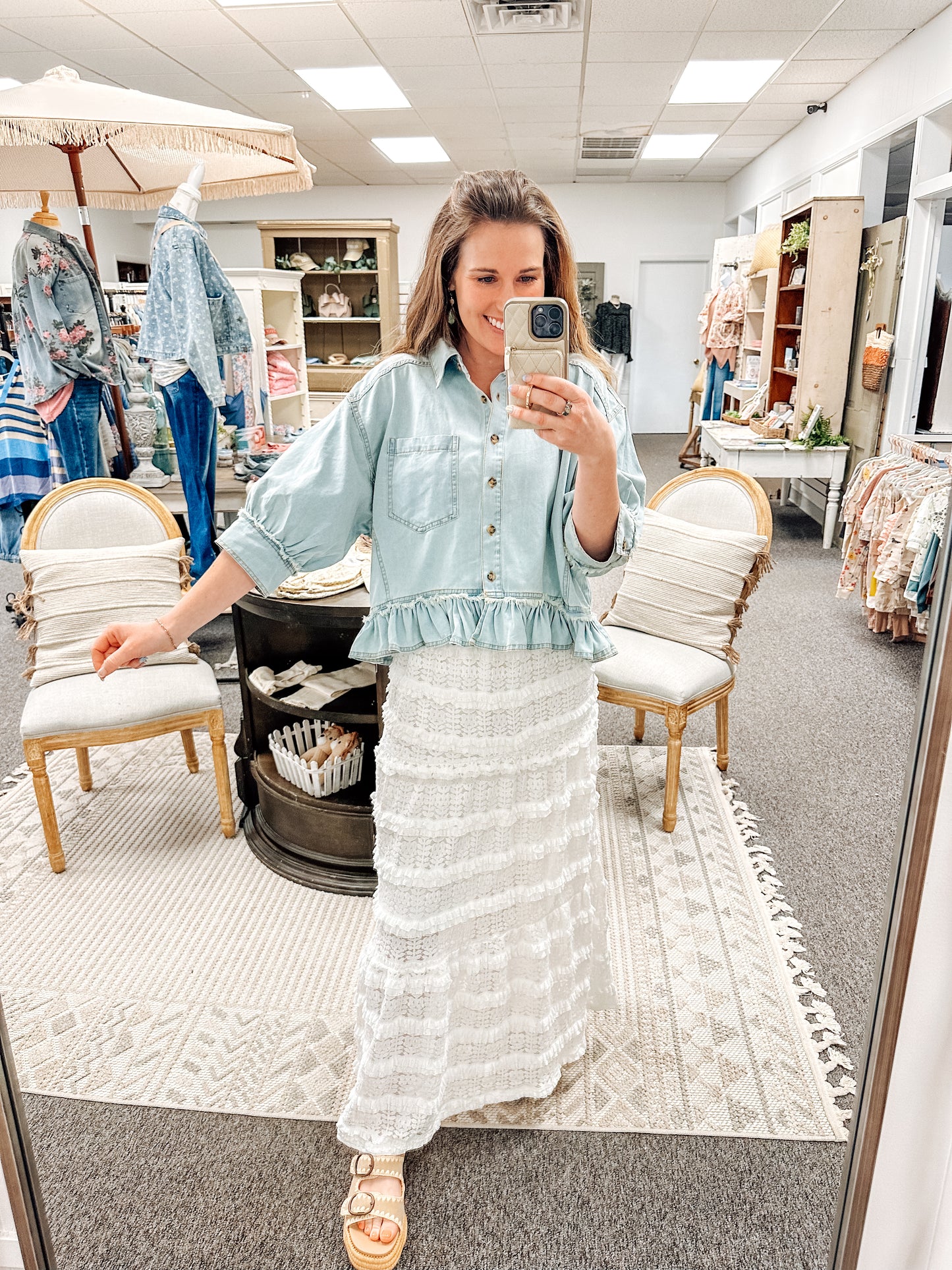 Sweet Grace Lace Midi Skirt