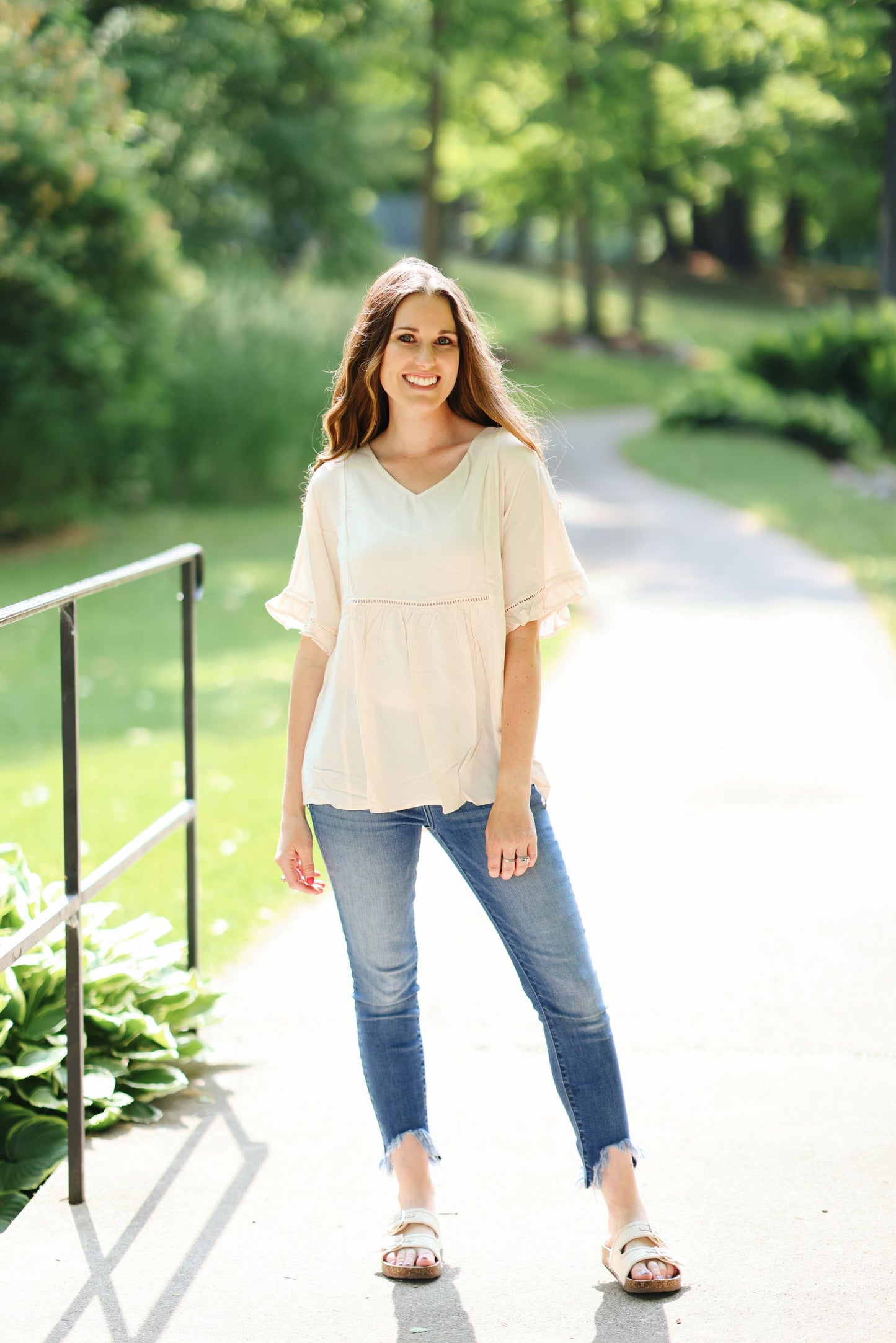 Falling For Fall Blouse Top-Apricot