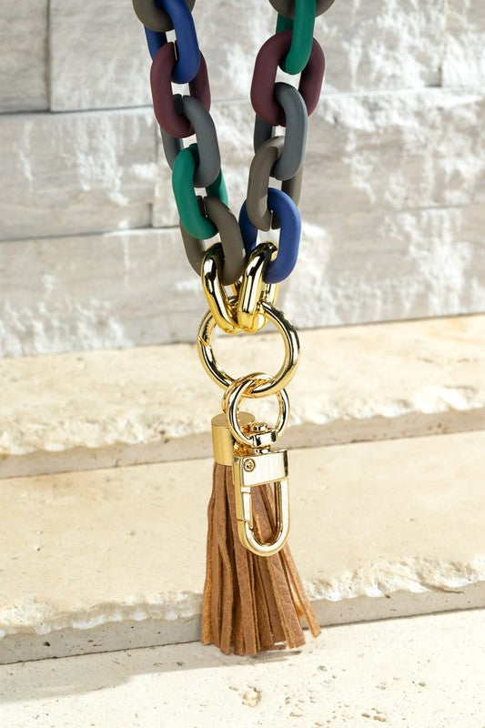 Chained Tassel Keychain