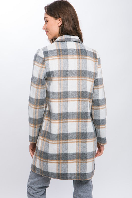 Leaves are Falling Plaid Coat (2 colors)