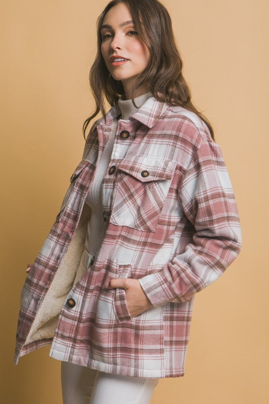 Caught in Plaid Shacket (2 colors)