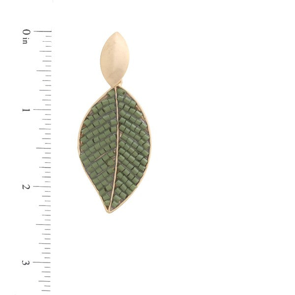 Leaf It Earrings (3 Colors)