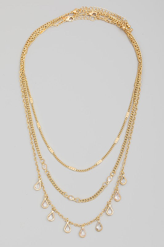 Dew Drop Layered Necklace