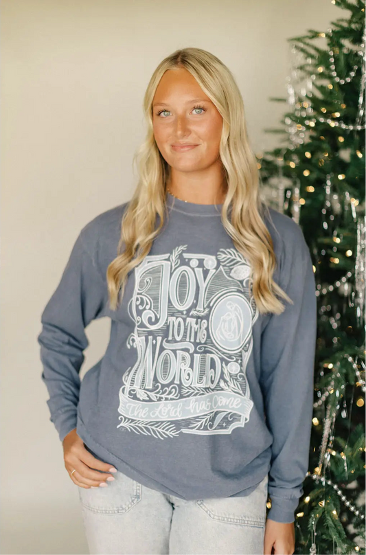 Joy To the World Graphic Long Sleeve S-2X (Preorder)