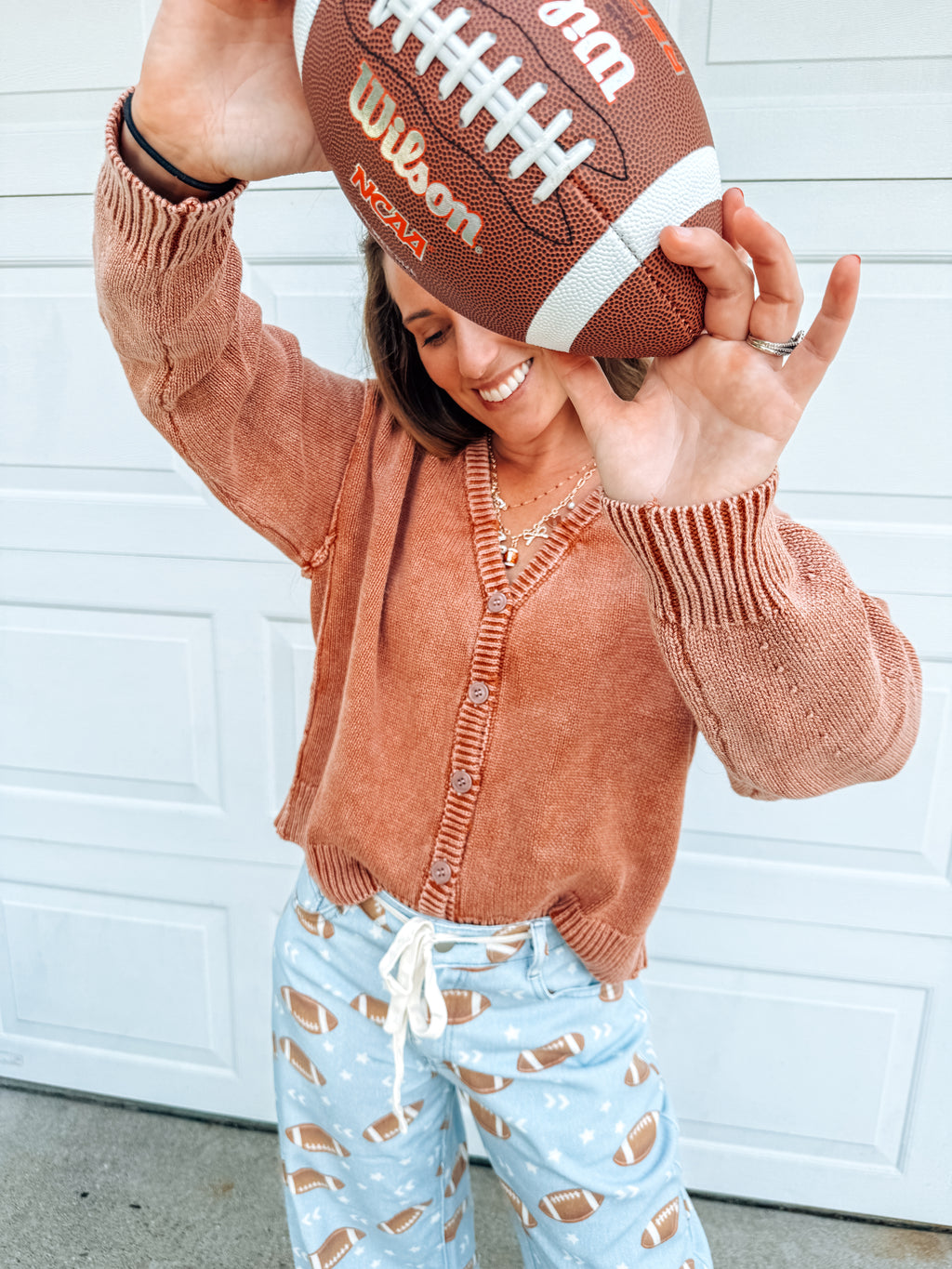 The Burnt Cinnamon Washed Cardigan