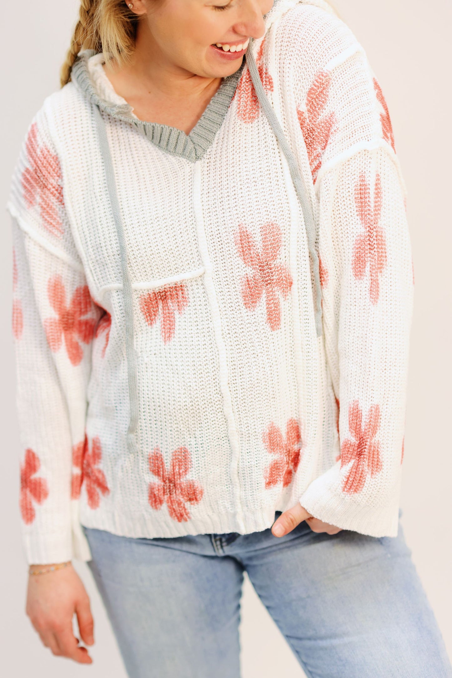 Grab Me & Go Flower Pullover Top