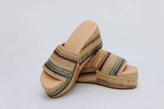 Amber Platform Slip On Sandals