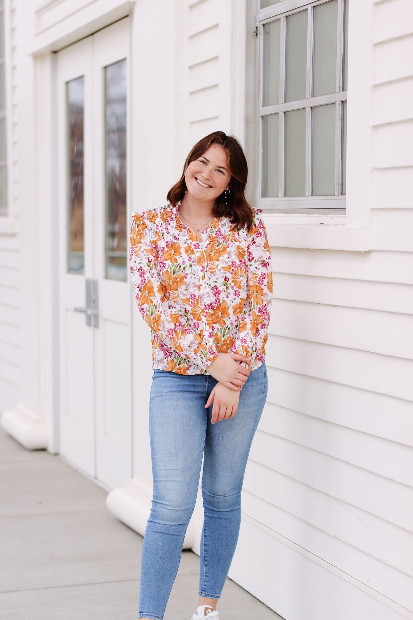 Boasting in Florals Blouse (S-2XL)