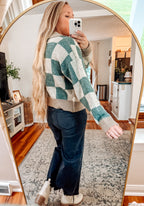Into the Pines Grid Knit Cardigan