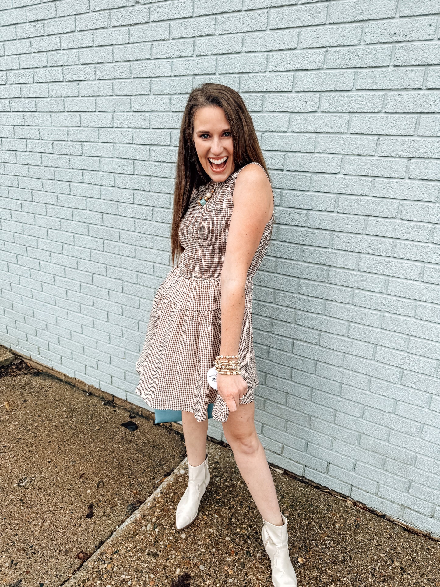 Brown Sugar Picnic Dress