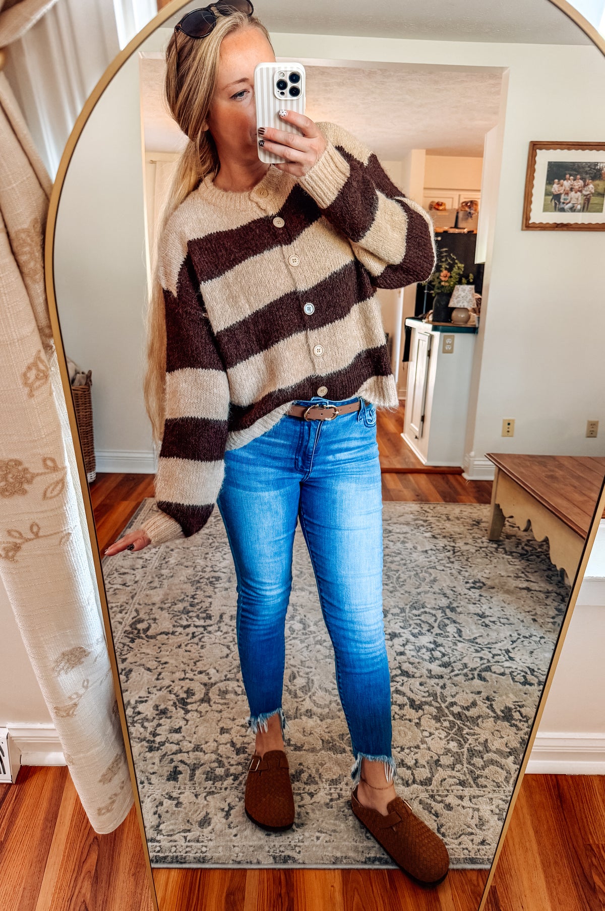 The Cozy Keepsake Button Down Cardigan-Brown