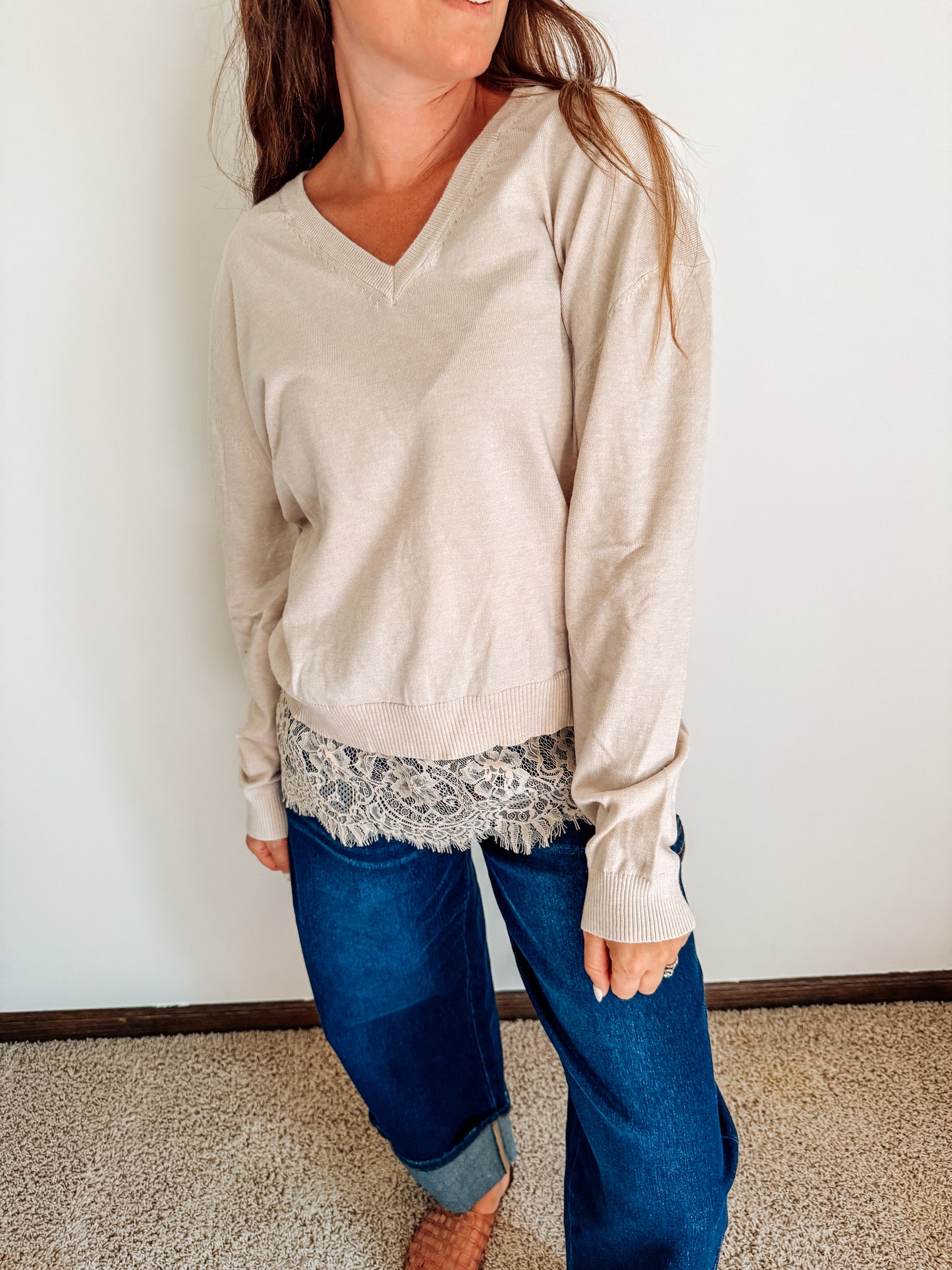 The Delicate Days Lace Knit Sweater (4 colors)