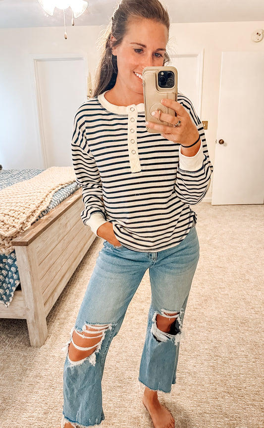 Catching Classic Henley Top