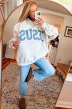 JESUS & GOD IS GOOD Reversible Sweatshirt
