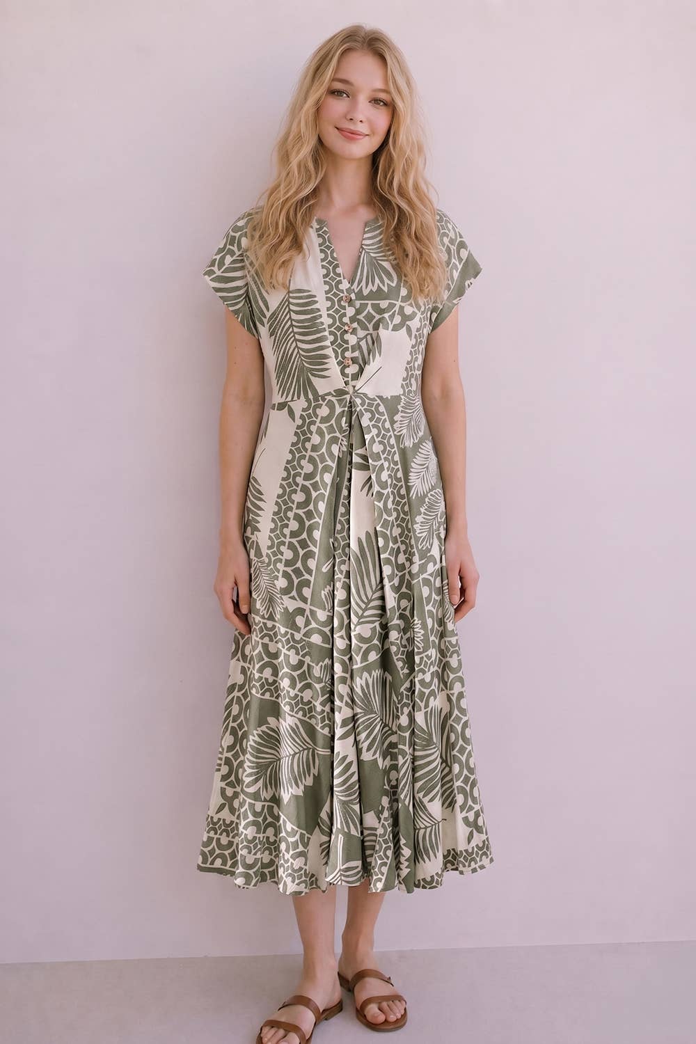 Into the Tropics Midi Dress