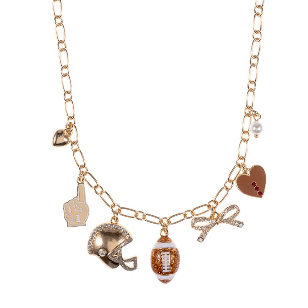 Football Charm Necklace