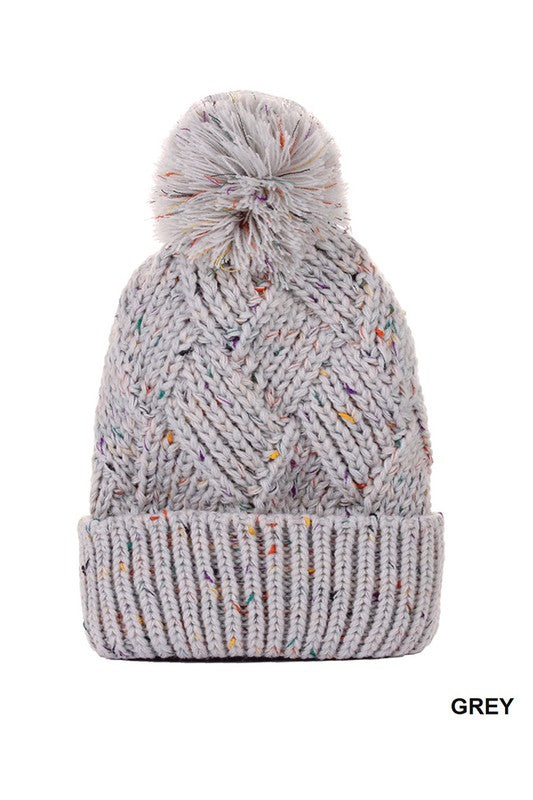 Speckled Knit Beanie