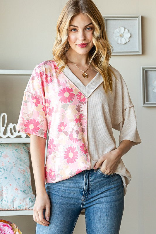 Splashing Into Florals Top