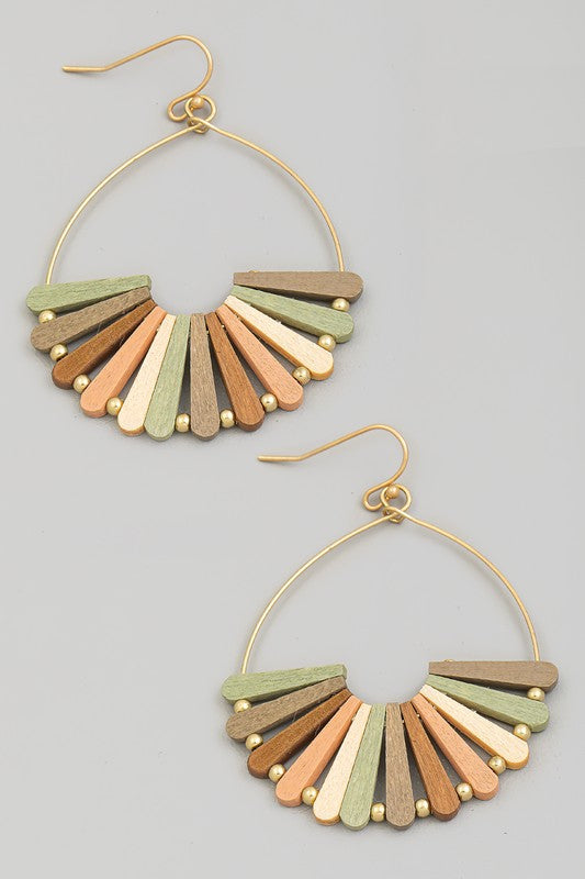 Wooden Bars Earrings (2 Colors)
