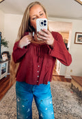 The Lacey Mae Scoop Neck Blouse