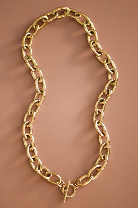 Chained Around 18K Stainless Steel Necklace