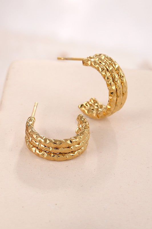 Golden Hoop Earrings