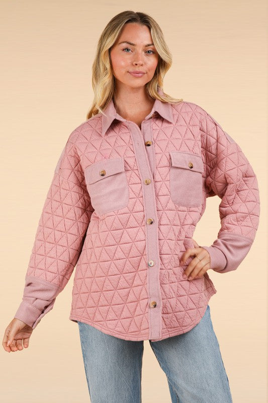 Transition to Spring Quilted Top-Blush