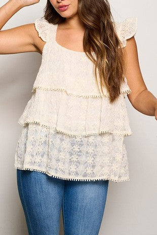 Glimpse of Beauty Lace Tank